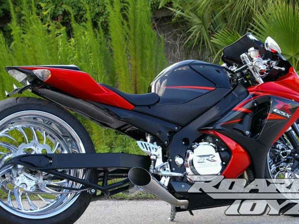 Black Red Chrome GSXR 240 Wide Tire Kit