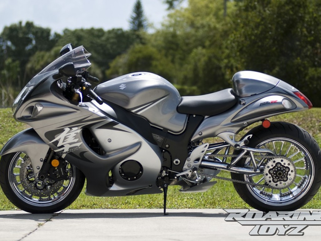 Titanium Silver Busa with Custom Single Side Swingarm