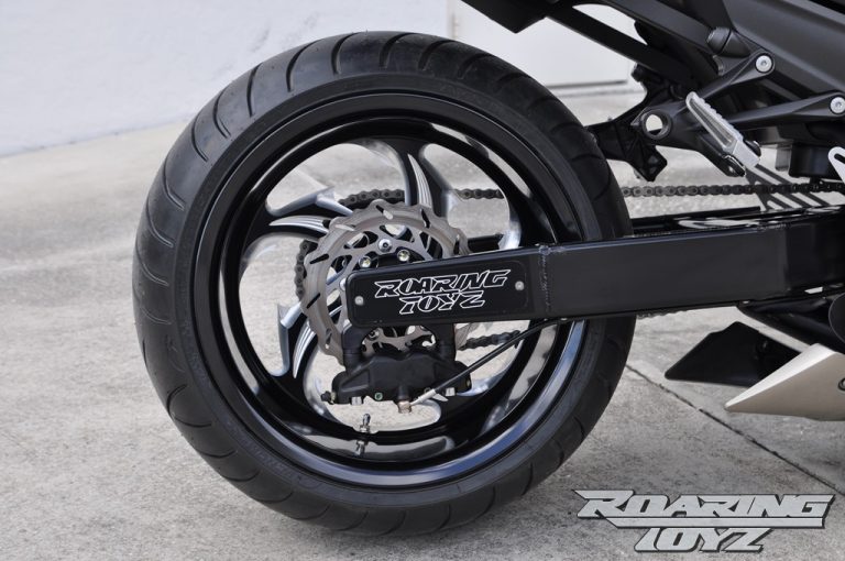 2010kawasakizx14330widetireconversionkit300240customradialmountrearbrakekit