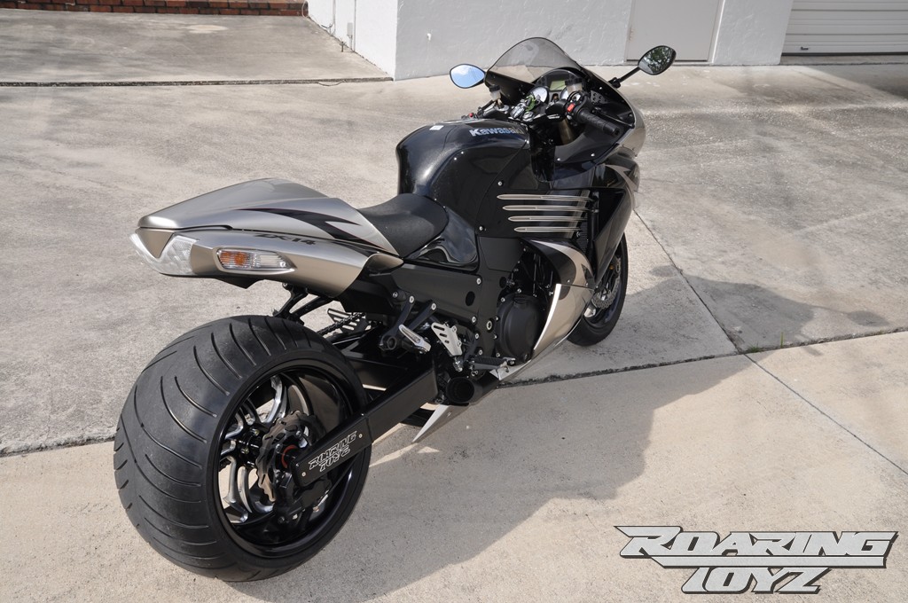 Titanium/Black ZX-14 with O.S.D. Signature Series Swingarm 