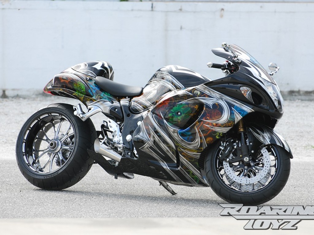 Black Demon Tribal Custom Single Side Swingarm