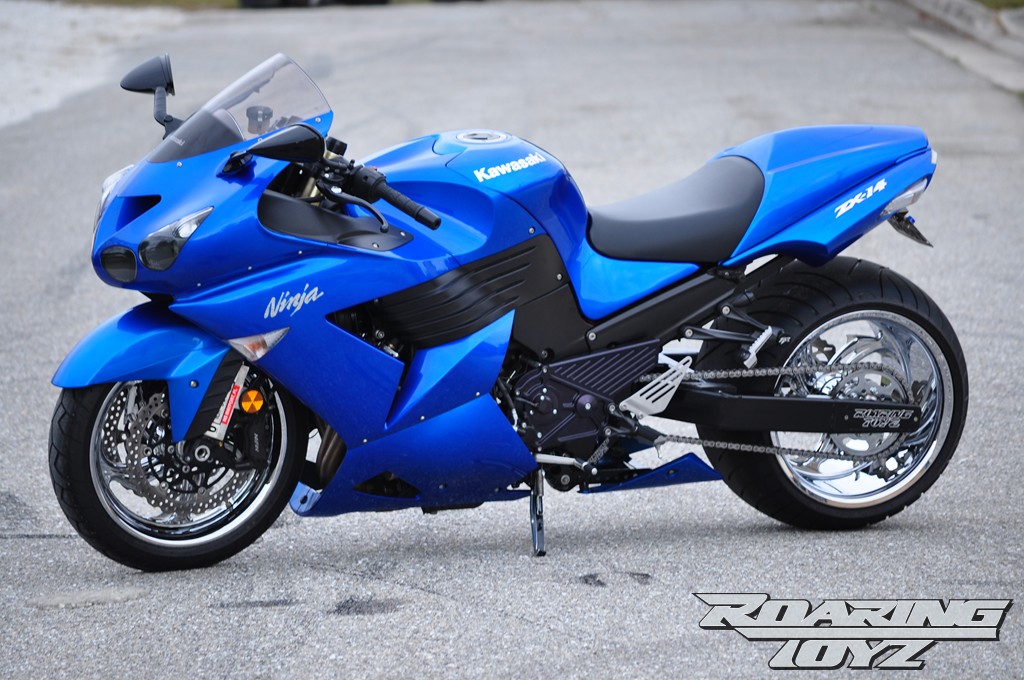 Plasma Blue ZX14 330 Outside Drive | Roaring Toyz