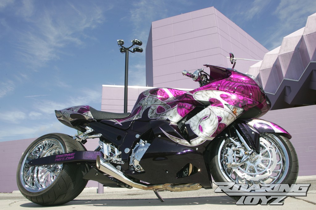 Purple Custom Kawasaki ZX14 360 Fat Tire Conversion | Roaring Toyz