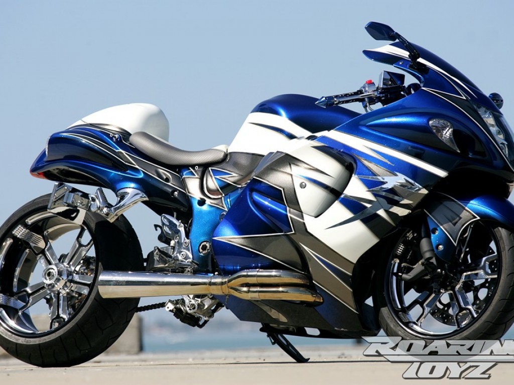 Suzuki Hayabusa w/ 240 O.S.D. Single Side Swingarm 6in. Over Stock