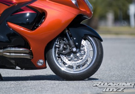 Candy Max Orange/Black Custom Single Side Swingarm | Roaring