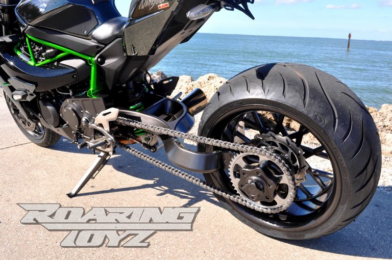 Custom Kawasaki Ninja H2 300 Fat Tire OSD Swingarm Kit Roaring Toyz